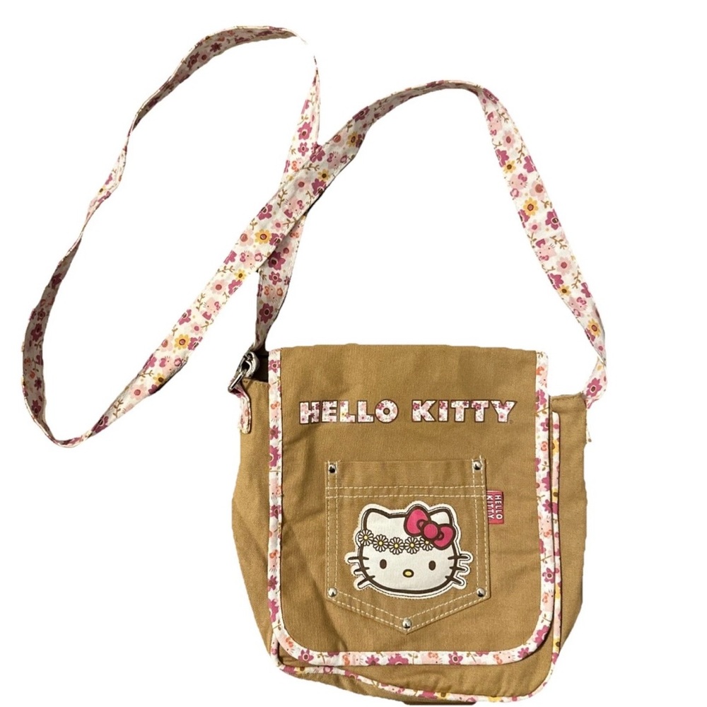 Loungefly Sanrio  Hello Kitty Flower Crown Purse Crossbody Shoulder Bag Hippie